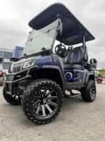 Blue 2025 Evolution D2+2 Maverick golf cart for sale