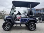 Blue 2025 Evolution D2+2 Maverick golf cart for sale - Image 2