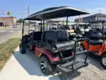 Red 2023 e-z-go express l6 elite lithium golf carts for sale - Image 3