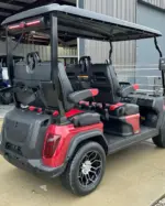 2024 Red Evolution D5 ranger electric golf cart - Image 3