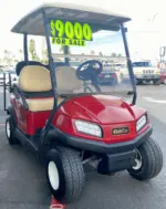 2020 Club Car - Tempo In Maroon 4pr Golf Cart W/ New Lithium Battery